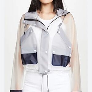 Hunter Clear and Black Rain Jacket